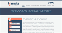 Desktop Screenshot of forensicscolleges.com