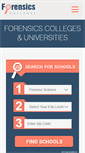 Mobile Screenshot of forensicscolleges.com